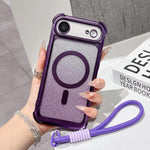Custodia magnetica acrilico opaco con glitter per iPhone Air