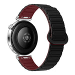 Cinturino per orologio magnetico in silicone a forma di I con pulsante a pressione, 18mm