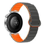 Cinturino per orologio magnetico in silicone a forma di I con pulsante a pressione, 18mm