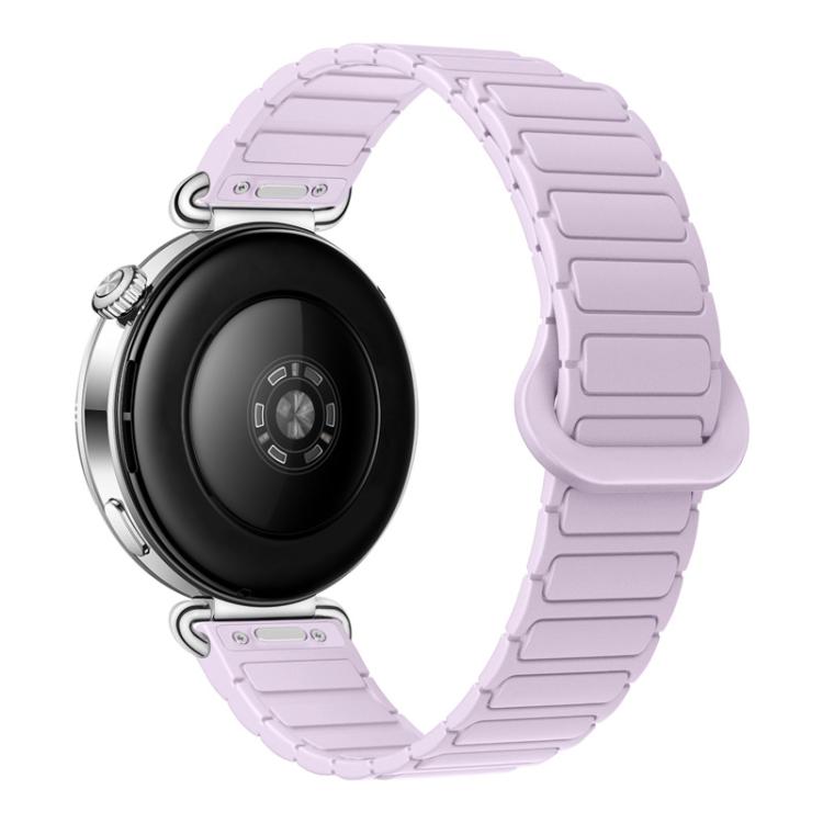 Cinturino per orologio magnetico in silicone a forma di I con pulsante a pressione, 18mm