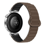 Cinturino per orologio magnetico in silicone a forma di I con pulsante a pressione, 18mm