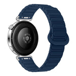 Cinturino per orologio magnetico in silicone a forma di I con pulsante a pressione, 18mm