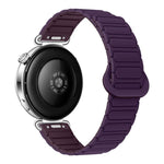 Cinturino per orologio magnetico in silicone a forma di I con pulsante a pressione, 18mm