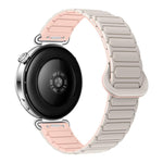 Cinturino per orologio magnetico in silicone a forma di I con pulsante a pressione, 18mm