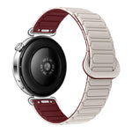Cinturino per orologio magnetico in silicone a forma di I con pulsante a pressione, 18mm