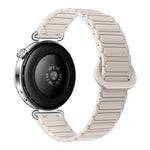 Cinturino per orologio magnetico in silicone a forma di I con pulsante a pressione, 18mm
