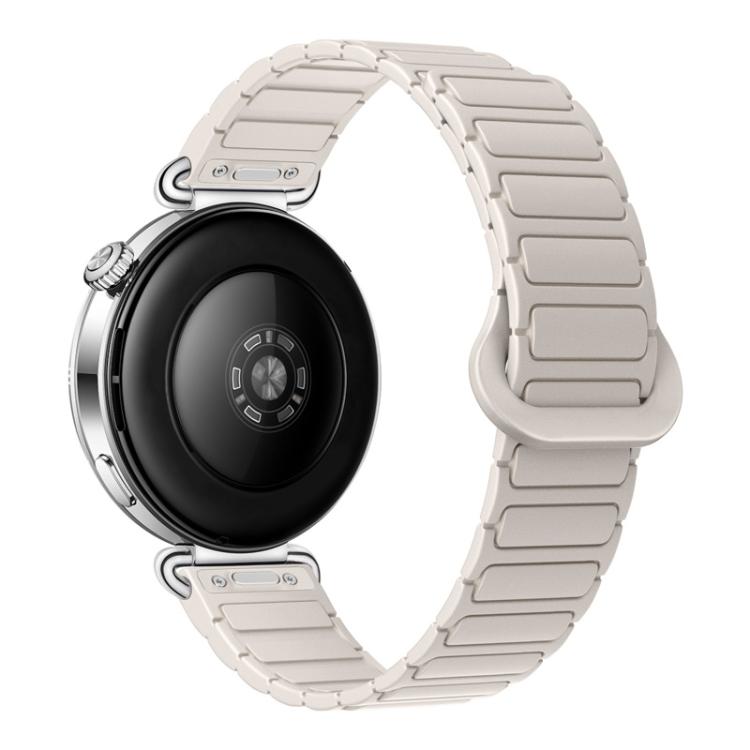 Cinturino per orologio magnetico in silicone a forma di I con pulsante a pressione, 18mm