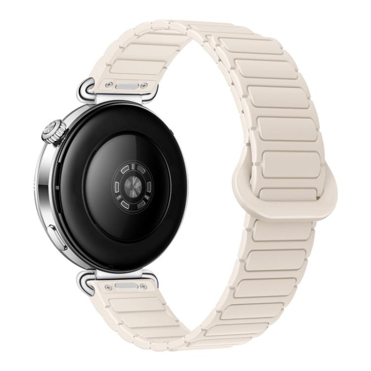 Cinturino per orologio magnetico in silicone a forma di I con pulsante a pressione, 18mm