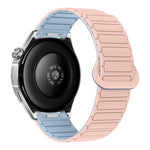Cinturino per orologio magnetico in silicone a forma di I con pulsante a pressione, 20mm