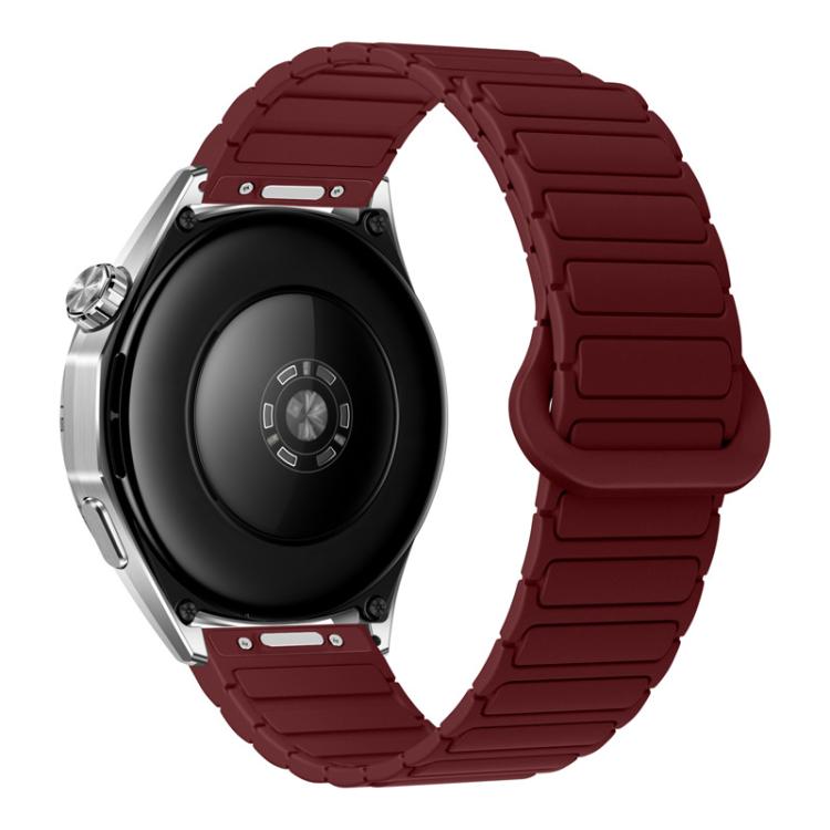 Cinturino per orologio magnetico in silicone a forma di I con pulsante a pressione, 20mm