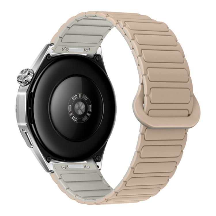 Cinturino per orologio magnetico in silicone a forma di I con pulsante a pressione, 20mm