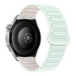 Cinturino per orologio magnetico in silicone a forma di I con pulsante a pressione, 20mm