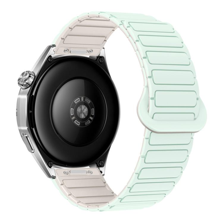 Cinturino per orologio magnetico in silicone a forma di I con pulsante a pressione, 20mm