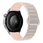 Cinturino per orologio magnetico in silicone a forma di I con pulsante a pressione, 20mm