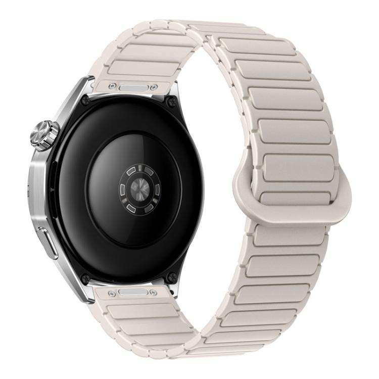 Cinturino per orologio magnetico in silicone a forma di I con pulsante a pressione, 20mm