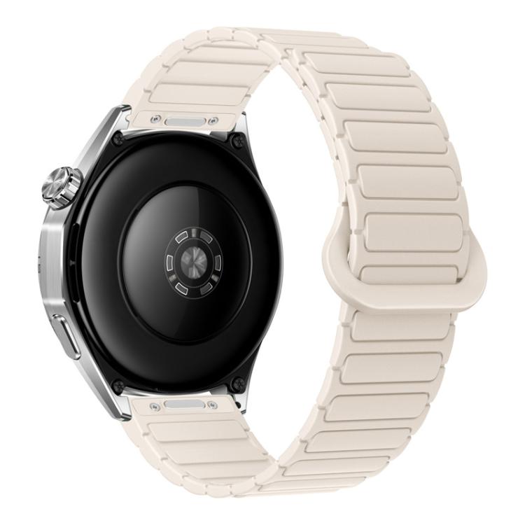 Cinturino per orologio magnetico in silicone a forma di I con pulsante a pressione, 20mm