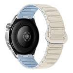 Cinturino per orologio magnetico in silicone a forma di I con pulsante a pressione, 22mm