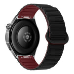 Cinturino per orologio magnetico in silicone a forma di I con pulsante a pressione, 22mm