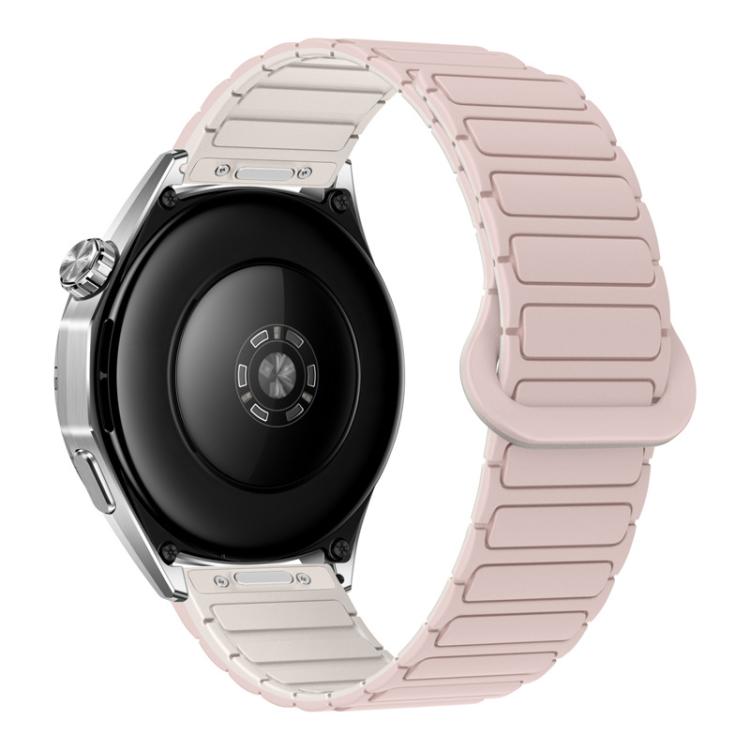 Cinturino per orologio magnetico in silicone a forma di I con pulsante a pressione, 22mm