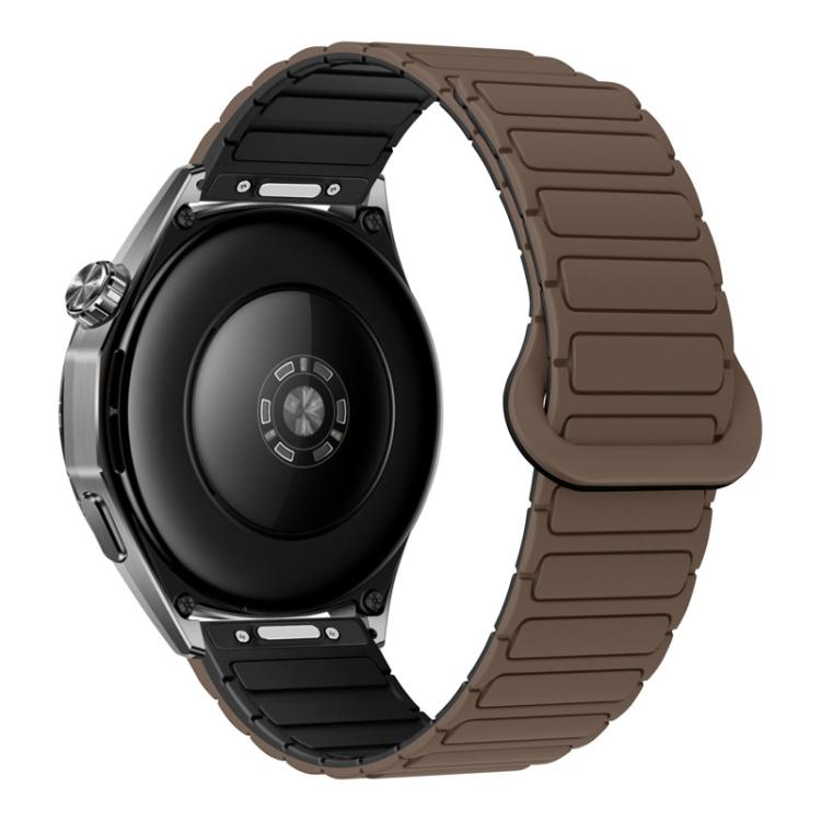 Cinturino per orologio magnetico in silicone a forma di I con pulsante a pressione, 22mm
