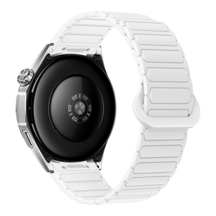 Cinturino per orologio magnetico in silicone a forma di I con pulsante a pressione, 22mm