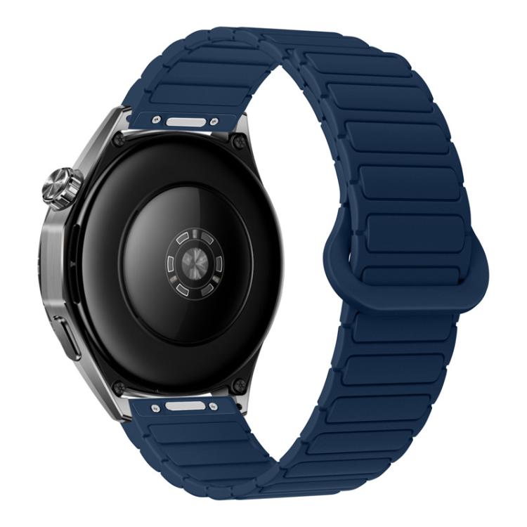Cinturino per orologio magnetico in silicone a forma di I con pulsante a pressione, 22mm