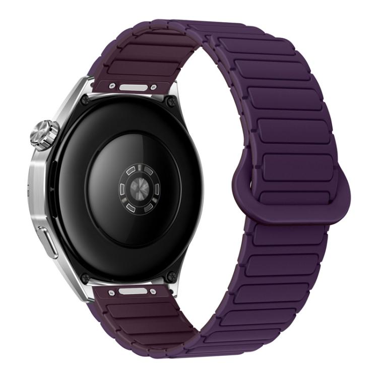 Cinturino per orologio magnetico in silicone a forma di I con pulsante a pressione, 22mm