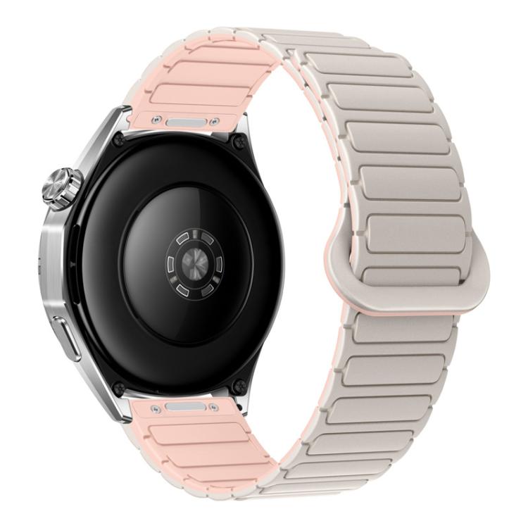 Cinturino per orologio magnetico in silicone a forma di I con pulsante a pressione, 22mm