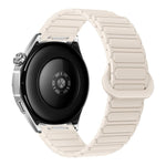 Cinturino per orologio magnetico in silicone a forma di I con pulsante a pressione, 22mm
