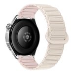 Cinturino per orologio magnetico in silicone a forma di I con pulsante a pressione, 22mm