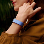 Connettore in metallo, anello in nylon, chiusura a strappo, cinturino per orologio, For Google Fitbit Air