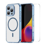 Custodia per telefono ENKAY Hat-Prince magnetica opaca traslucida con pellicola ad arco grande, For iPhone 16 Plus, For iPhone 16, For iPhone 15 Pro Max, For iPhone 15 Pro, For iPhone 15 Plus, For iPhone 15