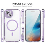 Custodia per telefono ENKAY Hat-Prince magnetica opaca traslucida con pellicola ad arco grande, For iPhone 16 Plus, For iPhone 16, For iPhone 15 Pro Max, For iPhone 15 Pro, For iPhone 15 Plus, For iPhone 15