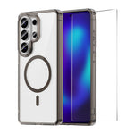 Custodia magnetica traslucida opaca ENKAY Hat-Prince con pellicola in vetro a sblocco ultrasonico da 0,18 mm., For Galaxy S26+ 5G, For Galaxy S26 Ultra 5G, For Galaxy S26 5G, For Galaxy S25 Ultra 5G, For Galaxy S24 Ultra 5G, For Galaxy S25 / S24 5G