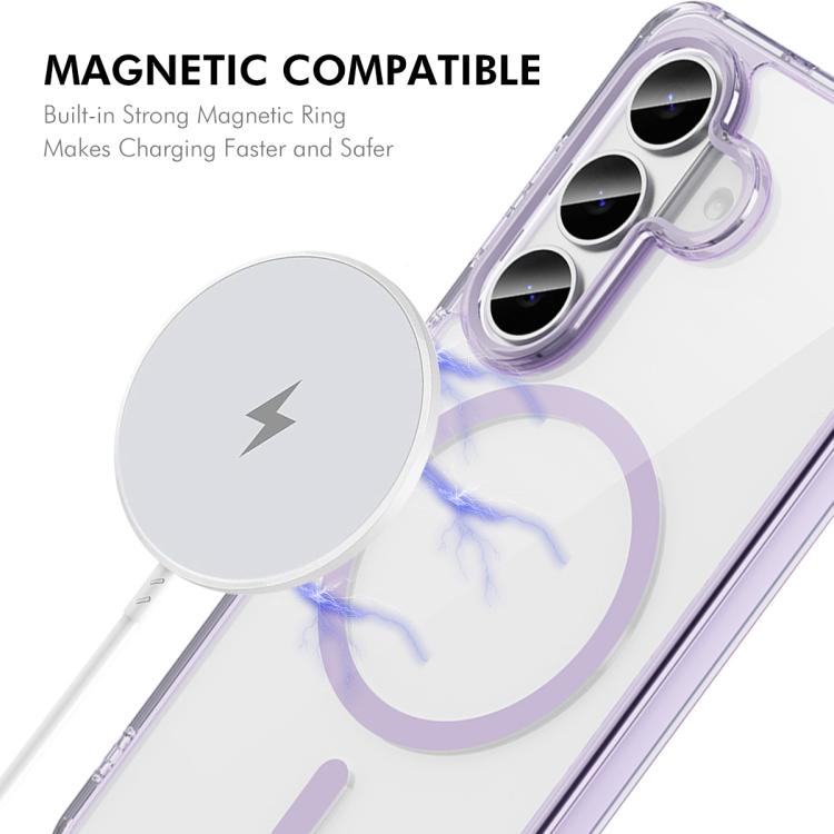 Custodia magnetica traslucida opaca ENKAY Hat-Prince con pellicola in vetro a sblocco ultrasonico da 0,18 mm., For Galaxy S26+ 5G, For Galaxy S26 Ultra 5G, For Galaxy S26 5G, For Galaxy S25 Ultra 5G, For Galaxy S24 Ultra 5G, For Galaxy S25 / S24 5G
