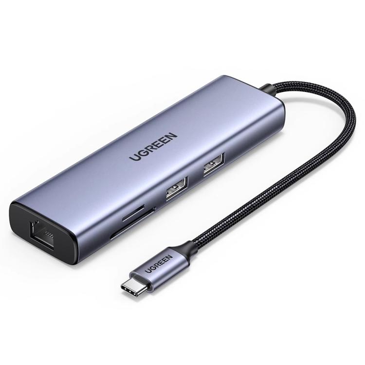 UGREEN Hub USB-C 7 in 1 con Ethernet e Lettore SD/TF