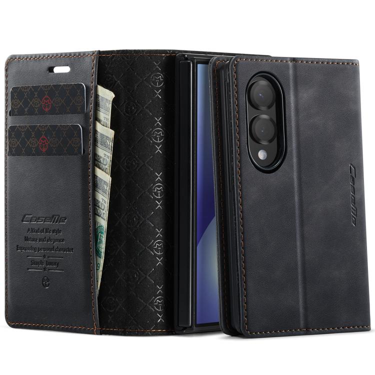 Custodia per telefono CaseMe 033 con fodera in pelle di vitello, inserti in microfibra e protezione RFID., For Galaxy Z Fold8 5G, For Galaxy Z Fold8 Ultra 5G