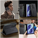 Custodia per telefono CaseMe 033 con fodera in pelle di vitello, inserti in microfibra e protezione RFID., For Galaxy Z Fold8 5G, For Galaxy Z Fold8 Ultra 5G