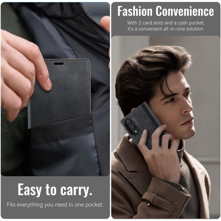 Custodia per telefono CaseMe 033 con fodera in pelle di vitello, inserti in microfibra e protezione RFID., For Galaxy Z Fold8 5G, For Galaxy Z Fold8 Ultra 5G