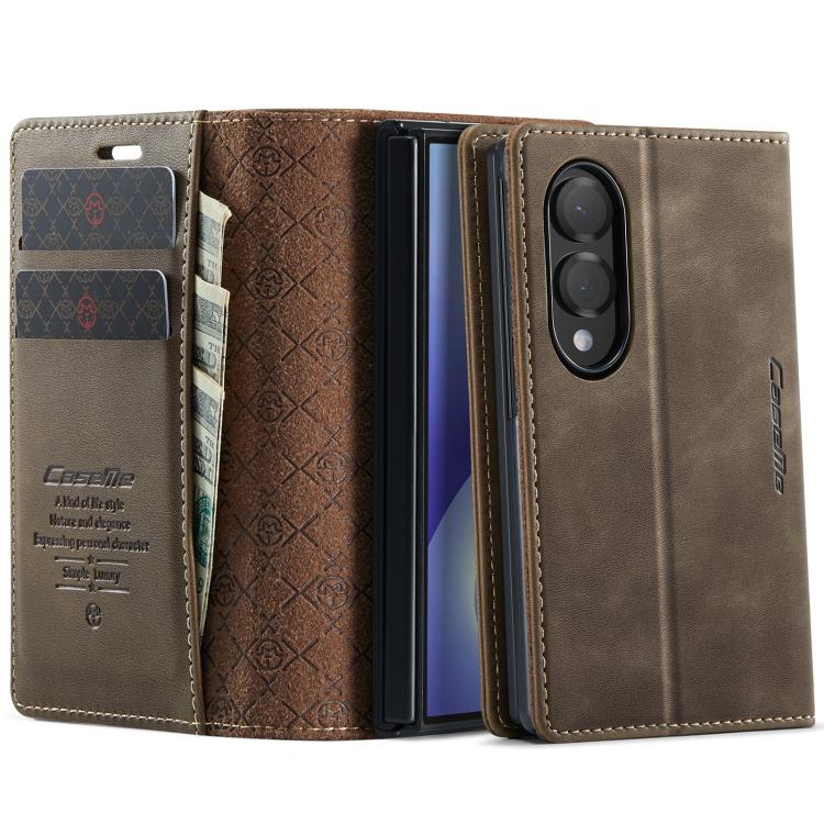 Custodia per telefono CaseMe 033 con fodera in pelle di vitello, inserti in microfibra e protezione RFID., For Galaxy Z Fold8 5G, For Galaxy Z Fold8 Ultra 5G