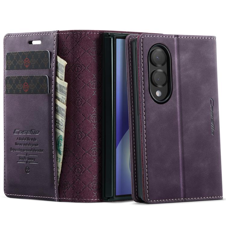 Custodia per telefono CaseMe 033 con fodera in pelle di vitello, inserti in microfibra e protezione RFID., For Galaxy Z Fold8 5G, For Galaxy Z Fold8 Ultra 5G