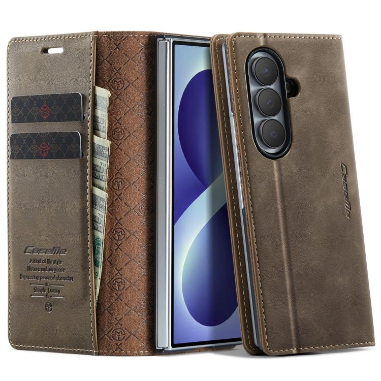 Custodia per telefono CaseMe 033 con fodera in pelle di vitello, inserti in microfibra e protezione RFID., For Galaxy Z Fold8 5G, For Galaxy Z Fold8 Ultra 5G