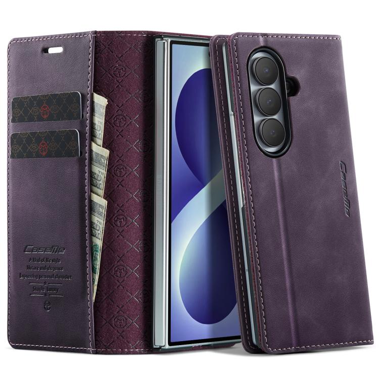 Custodia per telefono CaseMe 033 con fodera in pelle di vitello, inserti in microfibra e protezione RFID., For Galaxy Z Fold8 5G, For Galaxy Z Fold8 Ultra 5G