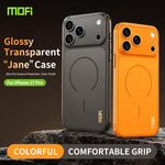 Custodia per telefono MOFI Minimal Series in TPU semitrasparente satinato con pellicola protettiva per obiettivo., For iPhone 17 Pro, For iPhone 17, For iPhone 16 Pro Max, For iPhone 15 Pro Max