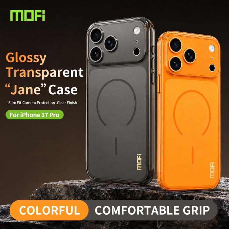 Custodia per telefono MOFI Minimal Series in TPU semitrasparente satinato con pellicola protettiva per obiettivo., For iPhone 17 Pro, For iPhone 17, For iPhone 16 Pro Max, For iPhone 15 Pro Max