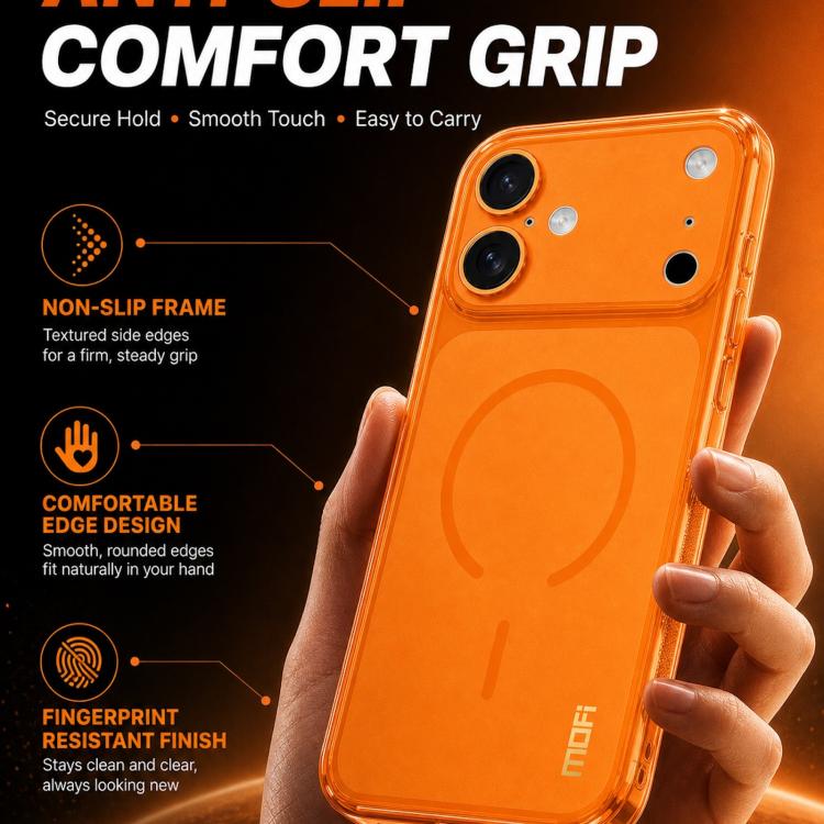 Custodia TPU semitrasparente MOFI Minimal Series per iPhone 17
