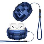 Custodia per auricolari meccanica a forma di capsula spaziale interstellare con cinturino da polso, For AirPods Pro 3, For AirPods Pro 2 / Pro