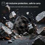 Custodia per auricolari meccanica a forma di capsula spaziale interstellare con cinturino da polso, For AirPods Pro 3, For AirPods Pro 2 / Pro