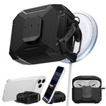 Custodia per auricolari con clip magnetica e moschettone, a forma di armatura robotica., For AirPods Pro 3, For AirPods Pro 2 / Pro