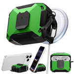 Custodia per auricolari con clip magnetica e moschettone, a forma di armatura robotica., For AirPods Pro 3, For AirPods Pro 2 / Pro